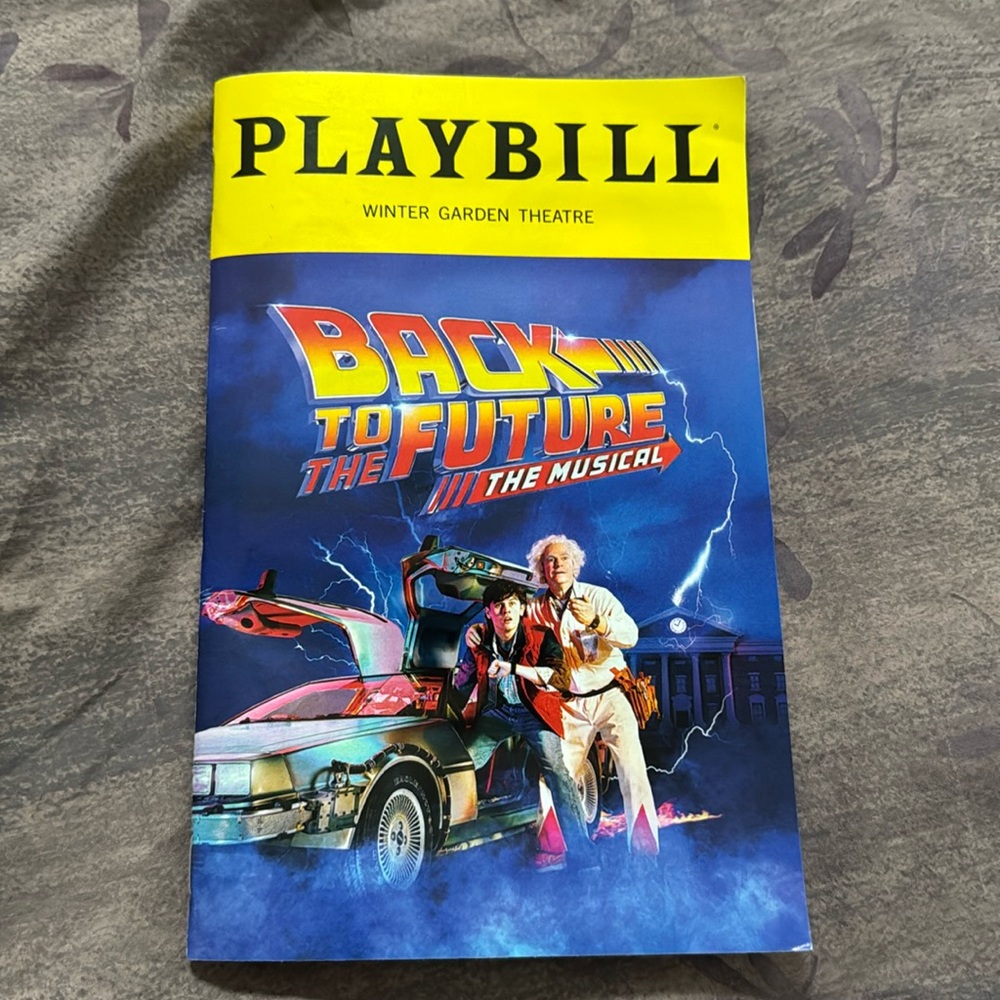 Back To The Future The Musical Playbill. Good condition.